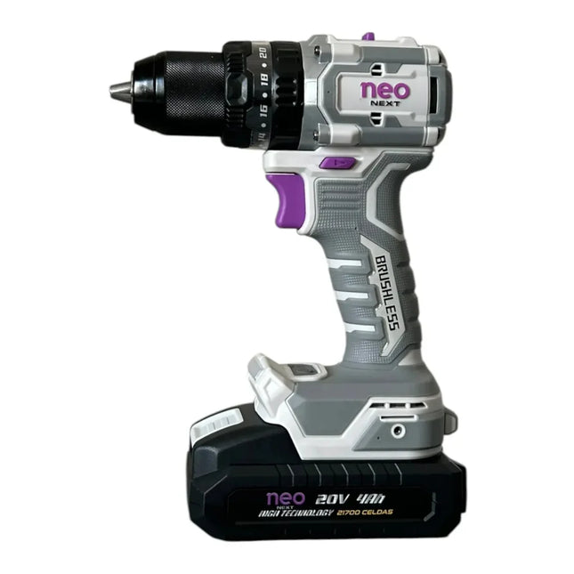 NEO NEXT T1280/20C1-4 Taladro Percutor Atornillador Inalámbrico 20 V 4 Ah 13 mm 80 Nm
