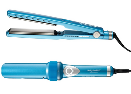 Pack Plancha Nano XL + Rizadora MiraCurl Pro BaByliss | Para cabello normal a grueso | Tecnología Nano Titanium y Curl Control