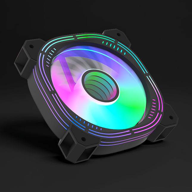 Abanico ARGB Formula V Line NULIGHT 12BK ARPW Reverse | 120mm | PWM 4 Pin | ARGB 3 Pin