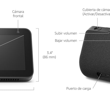 Amazon Echo Show 5 (3ra Gen) | Pantalla Táctil 5.5” | Alexa Integrada | Cámara para Videollamadas