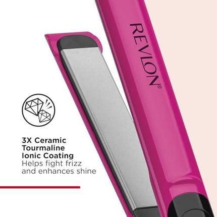 Alisadora Cerámica 1” Fucsia Revlon | Para alisar y dar brillo con estilo y cuidado