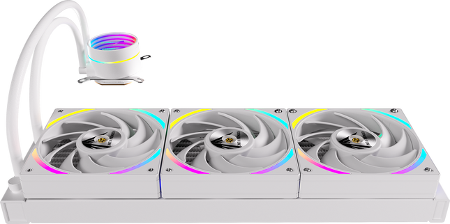 Enfriamiento Líquido ARGB Formula V Line Oasis L360 ARGB WH 360MM 4711401661405 | 360mm | LGA1700 AM5 | PWM 4 Pin | ARGB 3 Pin | Blanco