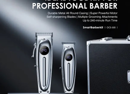 Kit Cortadora y Afeitadora Oraimo Smart BarberKit | 14 Peines de Guía | OCS-550