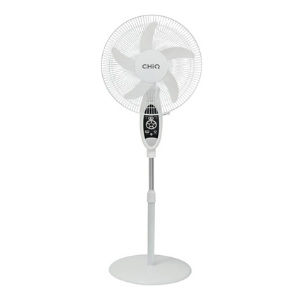 CHIQ Ventilador Pie Recargable 16" 9 vel temporizador puerto USB Luz Led - CQVF16RN0IT1W