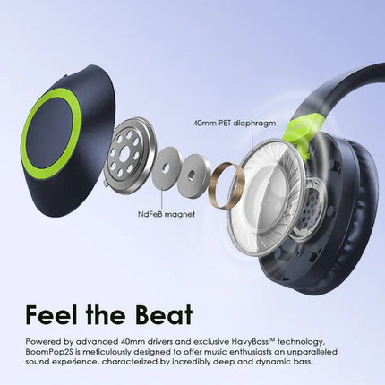 Headset Oraimo BoomPop2S | Inalámbrico Bluetooth | OHP-610S