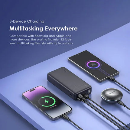 Power Bank Oraimo Traveler 12 | 20000mAh | 4 Puertos | OPB-1201