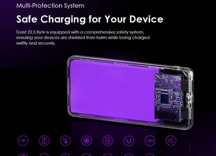 Power Bank Oraimo Toast 22.5 | 10000mAh | 3 Puertos | OPB-7100Q