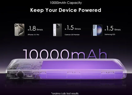 Power Bank Oraimo Toast 22.5 | 10000mAh | 3 Puertos | OPB-7100Q