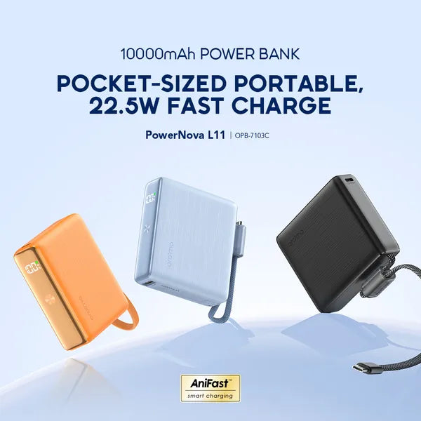 Oraimo Power bank PowerNova L11 10000 mAh azul, OPB-7103C