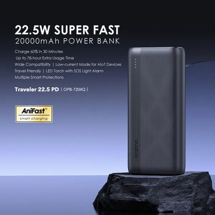 Power Bank Oraimo Traveler 22.5 | 20000mAh | 4 Puertos | OPB-7204Q