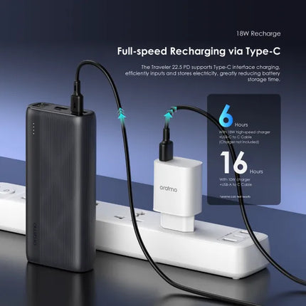 Power Bank Oraimo Traveler 22.5 | 20000mAh | 4 Puertos | OPB-7204Q