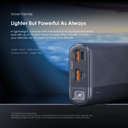 Power Bank Oraimo Traveler 22.5 | 20000mAh | 4 Puertos | OPB-7204Q