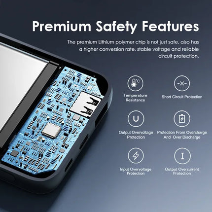 Power Bank Oraimo Slice Link Pro | 10000mAh | 3 Cables Incorporados | OPB-P7101