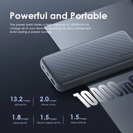 Power Bank Oraimo Slice Link Pro | 10000mAh | 3 Cables Incorporados | OPB-P7101
