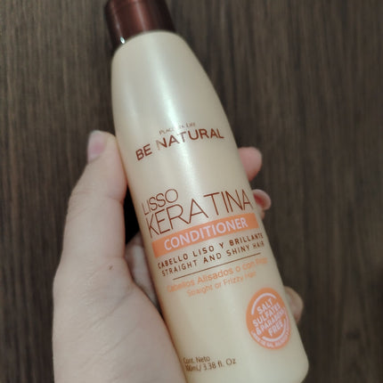 Acondicionador Liso Keratina 100ml Placent Life | Para alisar y nutrir el cabello