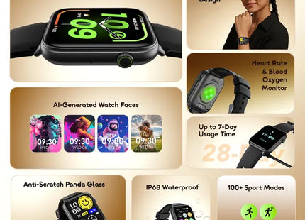 Oraimo Smartwatch Watch 6N pantalla 1.83" negro, OSW-8000N