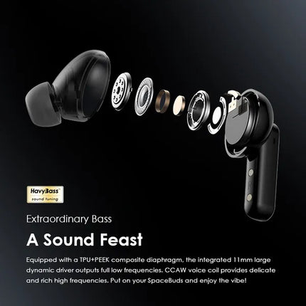 Audífono Oraimo SpaceBuds Hybrid | Inalámbrico Bluetooth | IPX4 | OTW-630