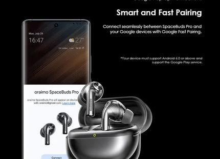 Audífono Oraimo SpaceBuds Pro | Inalámbrico Bluetooth | IP54 | OTW-930