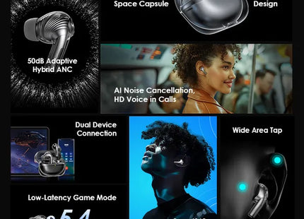 Audífono Oraimo SpaceBuds Pro | Inalámbrico Bluetooth | IP54 | OTW-930