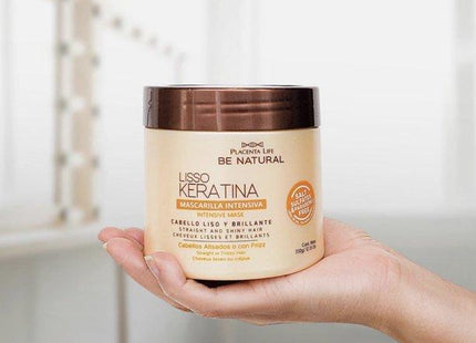 Mascarilla Liso Keratina 350 ml | Placenta Life | Alisa, repara y controla el frizz con keratina hidrolizada