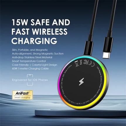 Cargador Inalámbrico Oraimo PowerDock | 15W | Con Cable Incluido | OWH-1151