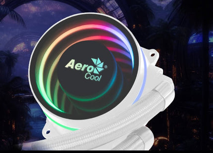 Enfriamiento Líquido RGB AeroCool Oasis L360 WH | 360mm | 3 en 1 | Blanco