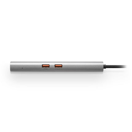 Adaptador Sharkoon OfficePal Combo USB-C a USB-A y USB-C | Conexión HDMI | RJ45 | Negro