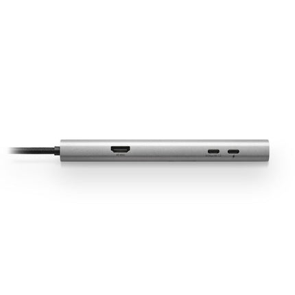 Adaptador Sharkoon OfficePal Combo USB-C a USB-A y USB-C | Conexión HDMI | RJ45 | Negro