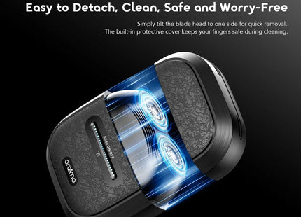 Oraimo Afeitadora GoShave IPX7 negro, ORS-210N