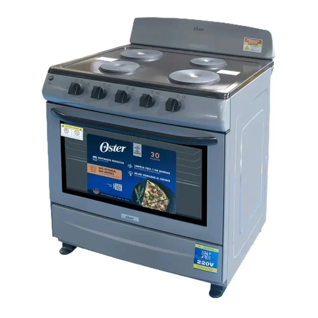 Oster Estufa Eléctrica 30" 4 Discos, OS-ELBC30220S