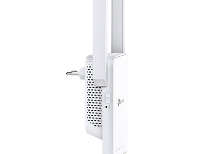 TP-Link RE315 vista posterior con puerto Ethernet y botón WPS