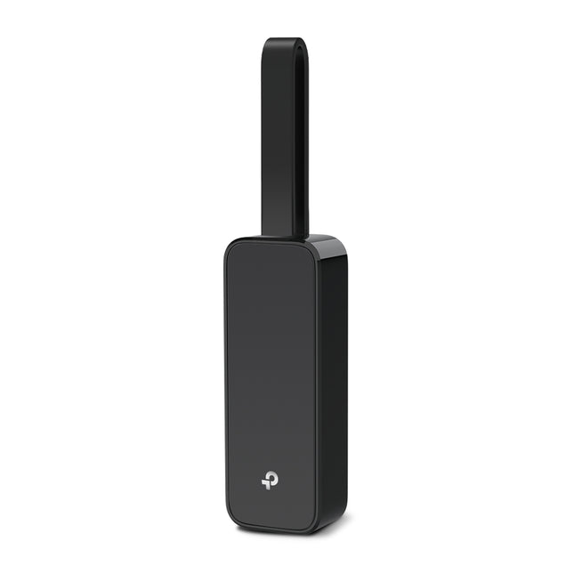 Adaptador TP-Link UE306 mostrando puerto USB 3.0 y conector RJ45