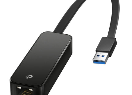 Adaptador Ethernet UE306 TP-Link vista posterior con logo marca
