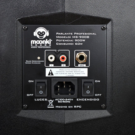 Parlante RGB Moonki MAUI Bluetooth MS-900B | Potente Sonido | Luces LED