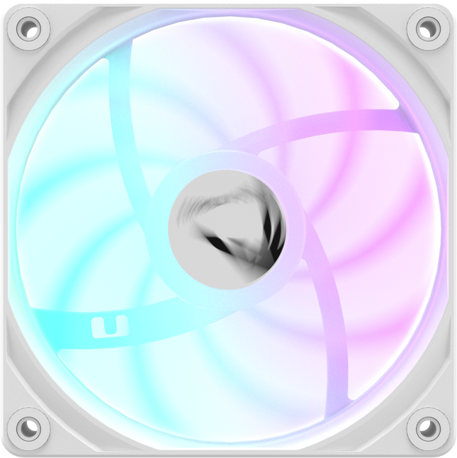 Formula V Line PA120 ventilador blanco 120mm - vista lateral