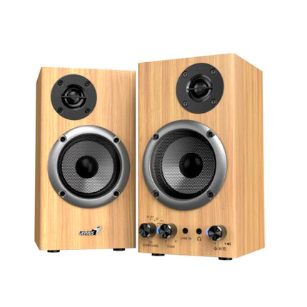 Parlantes Genius SP-HF520BT | 20W RMS | Bluetooth 5.3 | USB Playback | Madera