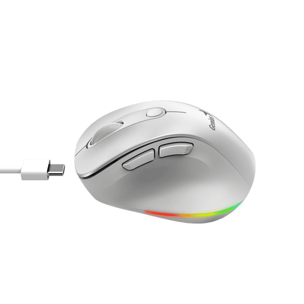 Mouse Genius RS2 Ergo 9000S Pro | Inalámbrico con Receptor USB | 1600 DPI | Vertical Ergonómico