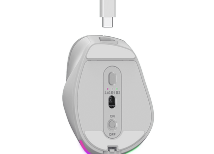 Mouse Genius RS2 Ergo 9000S Pro | Inalámbrico con Receptor USB | 1600 DPI | Vertical Ergonómico