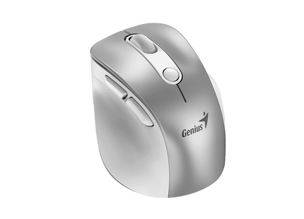 Mouse inalámbrico Genius 9000S Pro vista lateral derecha con soporte pulgar