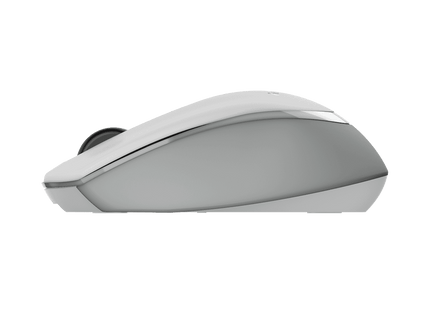Mouse Genius NX-7009 blanco vista trasera con sensor óptico BlueEye 1200 DPI