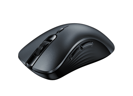 Mouse Genius RS2 Ergo 8100S gris vista superior con 6 botones y sensor óptico