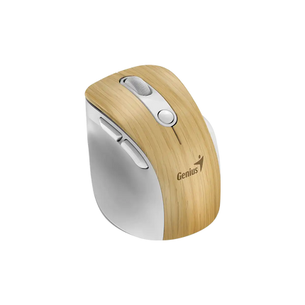 Mouse Genius Ergo 9000S Pro RGB | Inalámbrico | Bluetooth | 2400 DPI | 6 Botones | Iluminación RGB | Ergonómico