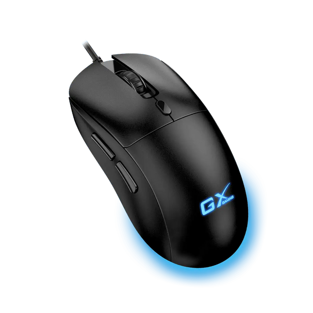 Mouse Gaming Genius Scorpion M500 vista lateral derecha mostrando diseño ergonómico
