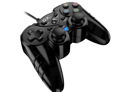 Gamepad Genius MaxFire GX-17UV | Alámbrico | USB | 12 Botones | Compatible con PC | Color Negro