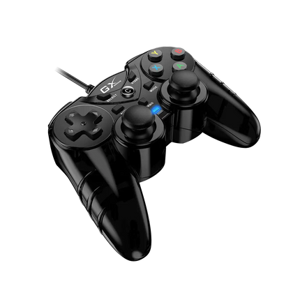 Gamepad Genius MaxFire GX-17UV | Alámbrico | USB | 12 Botones | Compatible con PC | Color Negro