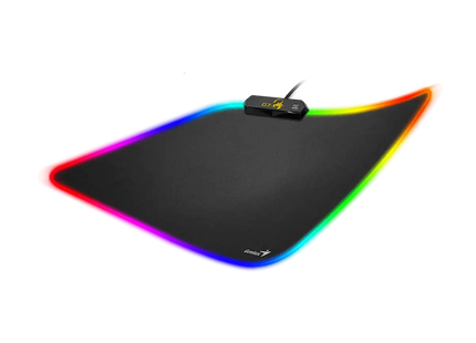 Mouse Pad Genius GX-Pad 260S vista lateral con base antideslizante de goma negra
