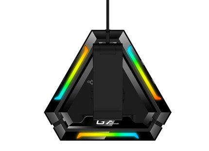 Soporte para Headset Genius GX-UH100 | Soporte Vertical | Iluminación RGB | Estructura Antideslizante | USB