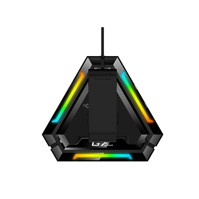 Genius soporte para audífonos RGB hub USB, GX-UH100