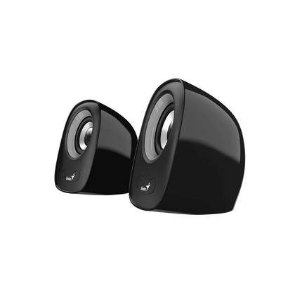 Parlante Genius RS2 SP-Q160 | Alámbrico 3.5mm | Sonido Estéreo | Compacto | Ideal para Escritorio