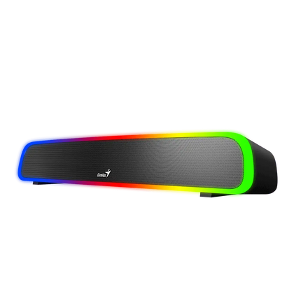 Barra de Sonido RGB Genius SP-HF200BT | Bluetooth | Iluminación RGB | 6W RMS
